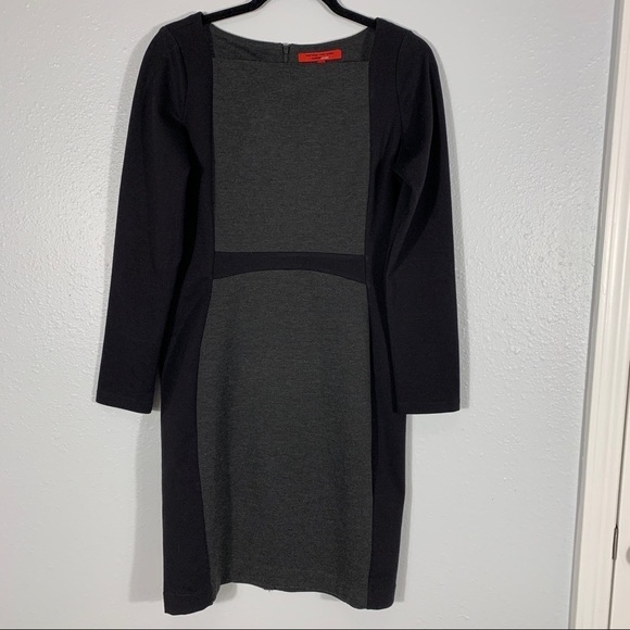 Narciso Rodríguez X Design Nation Open Neck Black/Charcoal Gray Dress M - Picture 1 of 4